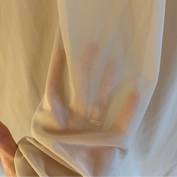 🍂fall drop🍂Wilfred Mesh Kristen top beige/ pink - Picture 6 of 8